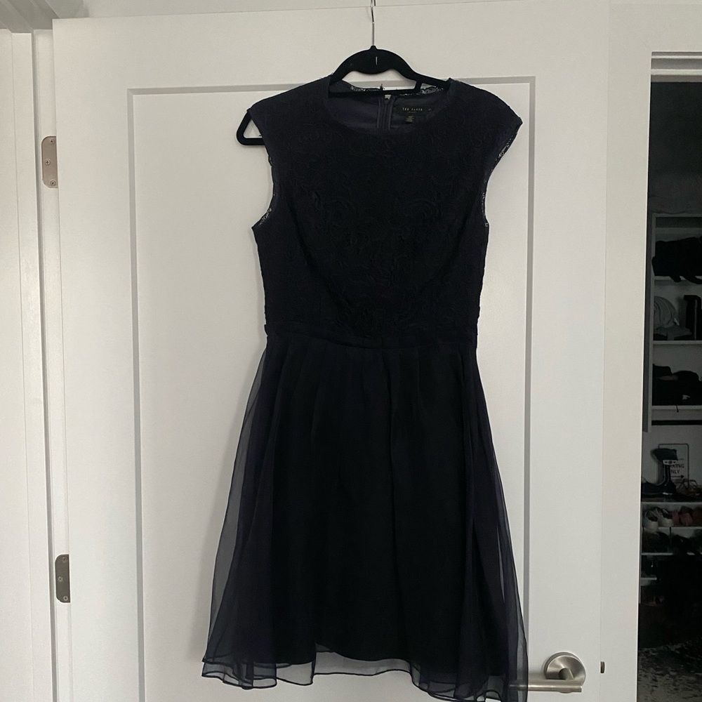 Ted Baker Deep Navy Blue Dress